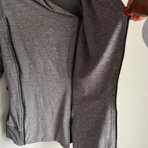 Lululemon Heather Gray Bhakti Double Zipper Yoga Jacket - Picture 11 of 12